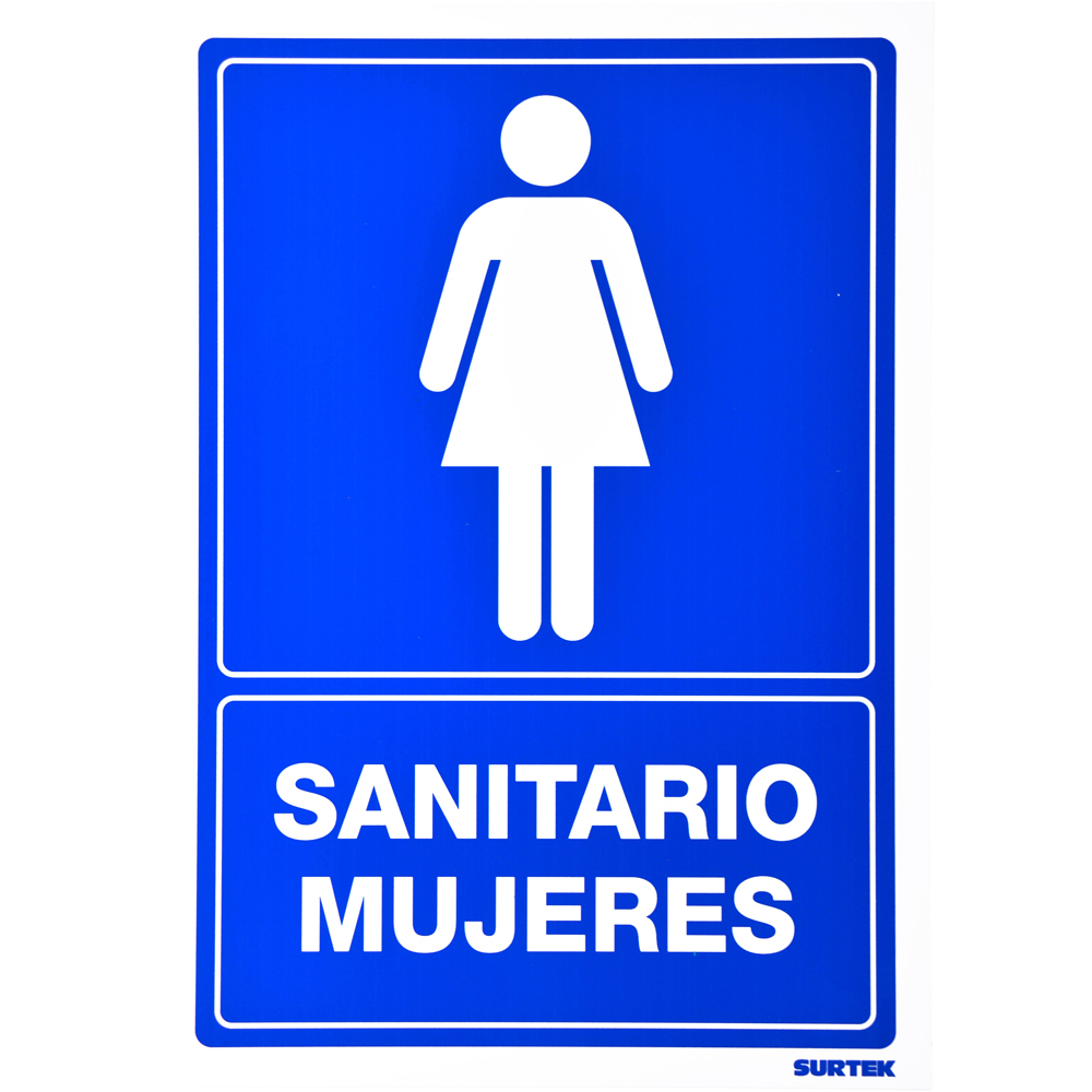 Señal "Sanitario mujeres", Surtek