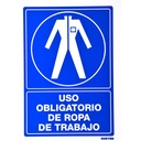 Señal "Uso obligatorio de ropa de trabajo", Surtek