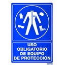Señal "Uso obligatorio de equipo de protección", Surtek
