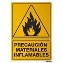 Señal "Precaución materiales inflamables", Surtek