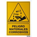 Señal "Peligro materiales corrosivos", Surtek