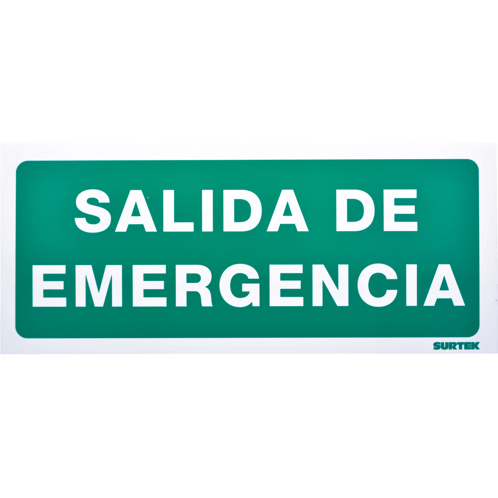 Señal "Salida de emergencia", Surtek