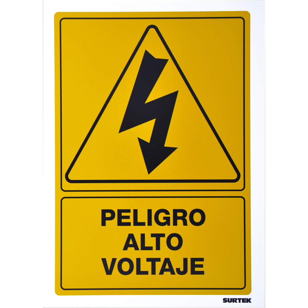 Señal "Peligro alto voltaje", Surtek