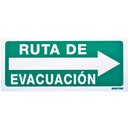 Señal "Ruta de evacuación" derecha, Surtek