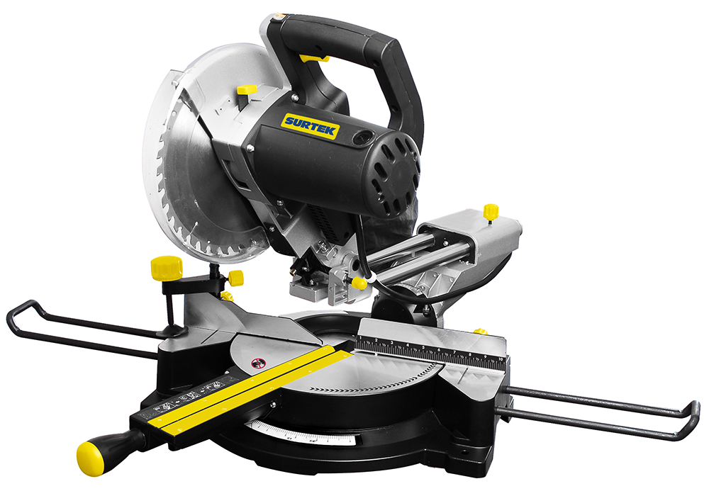 Sierra de inglete telescópica 10" 2000 W 120 V, 4500 RPM, Surtek
