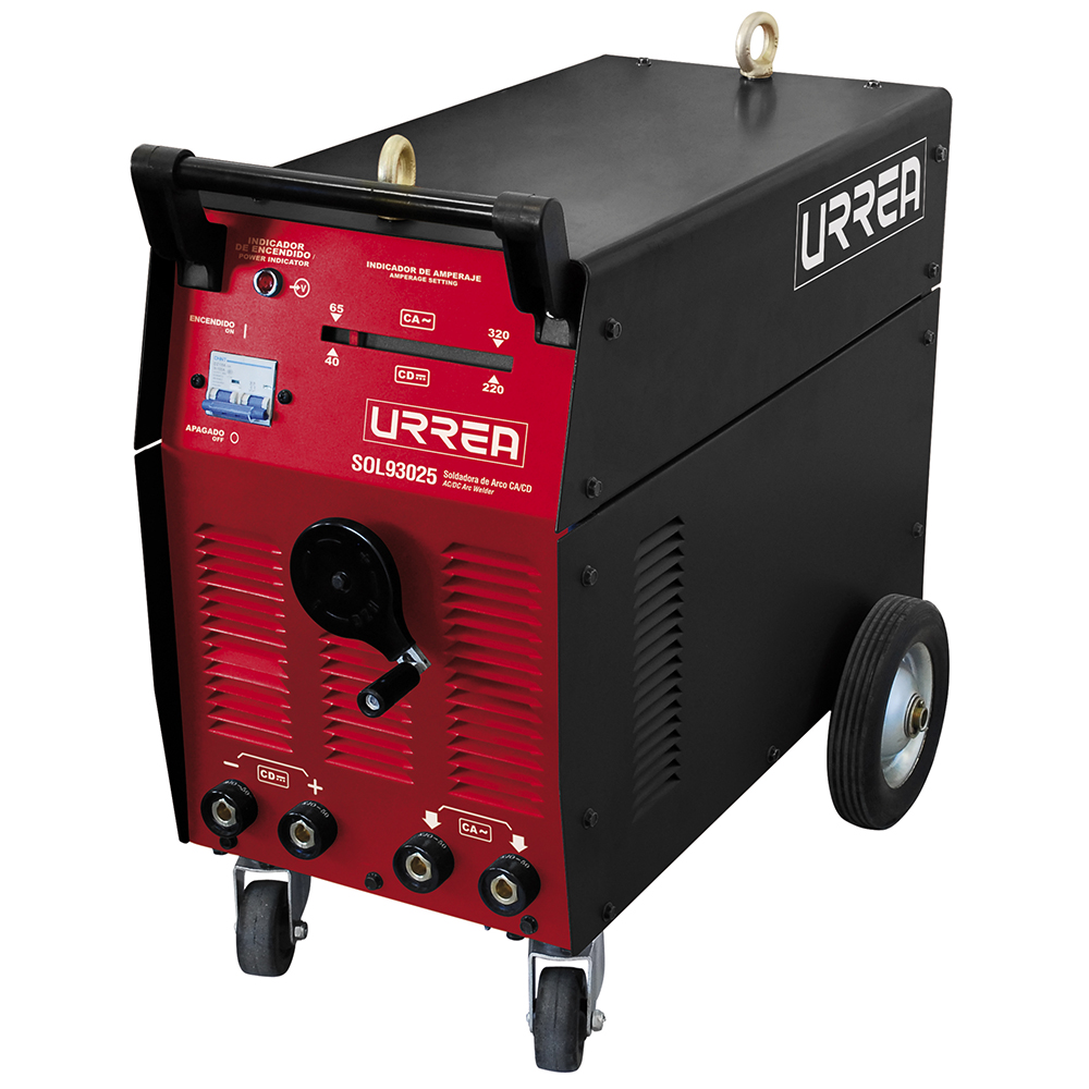 Soldadora de transformador por arco para electrodos de 1 fase 40-320 A, 220 V, Urrea