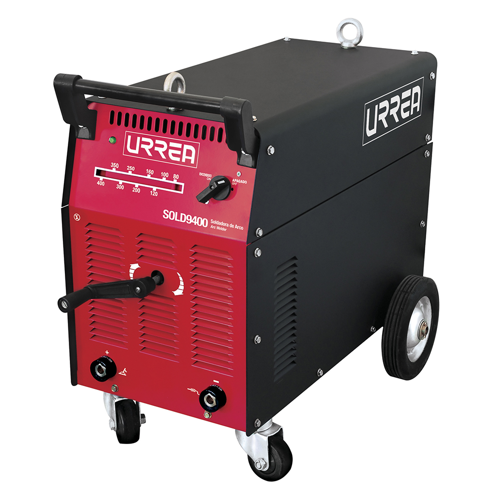 Soldadora de transformador por arco para electrodos de 3 fases 80-400 A, 220 V - 400 V, Urrea