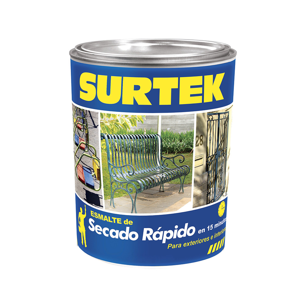 Esmalte de secado rápido 1 Lt color blanco, Surtek