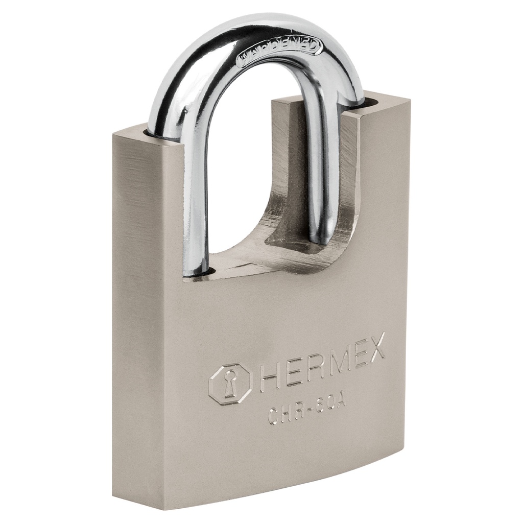 43314 / Candado de hierro 60 mm con coraza, llave anti-ganzúa, Hermex
