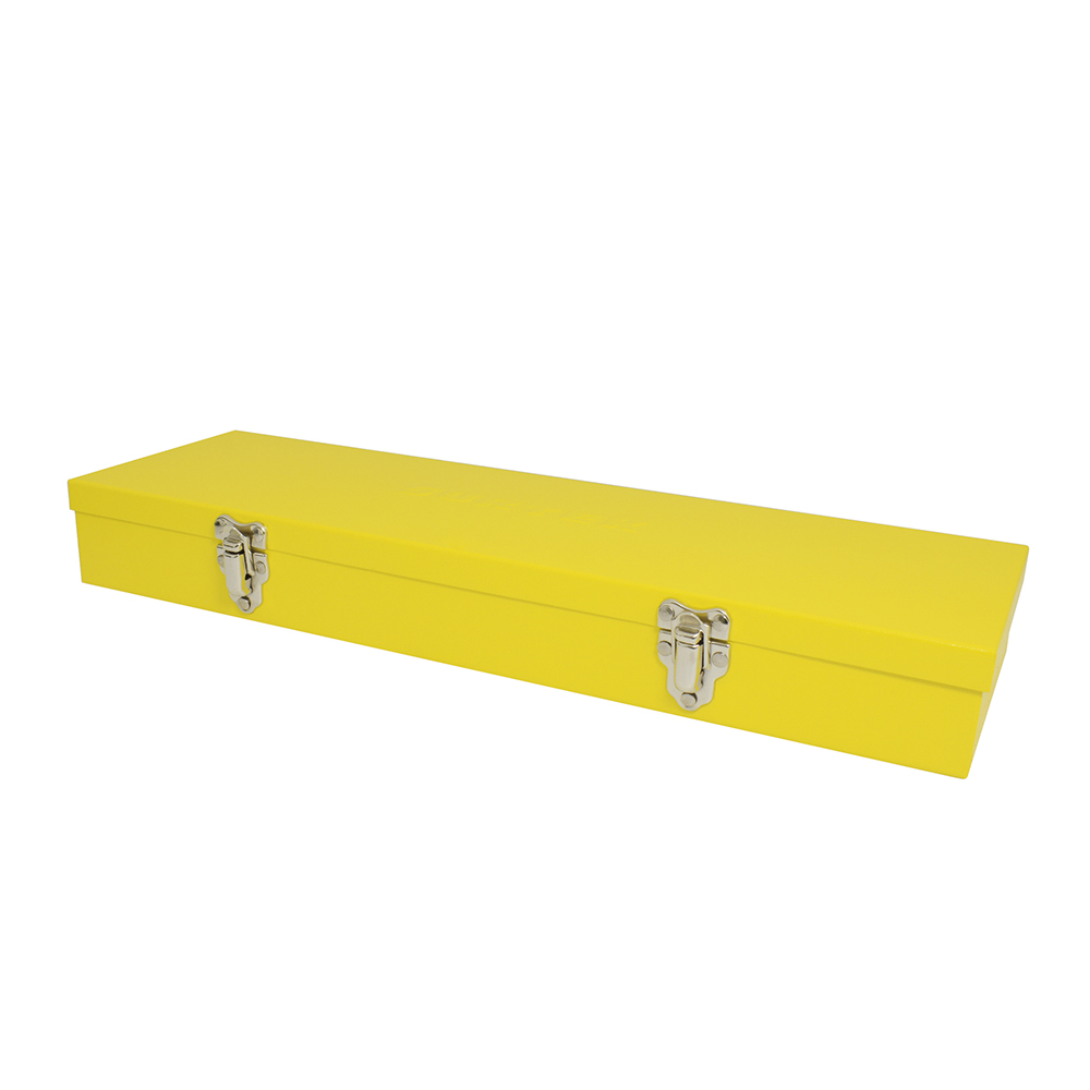 Caja metálica usos multiples amarilla 17" x 5" x 2", Surtek