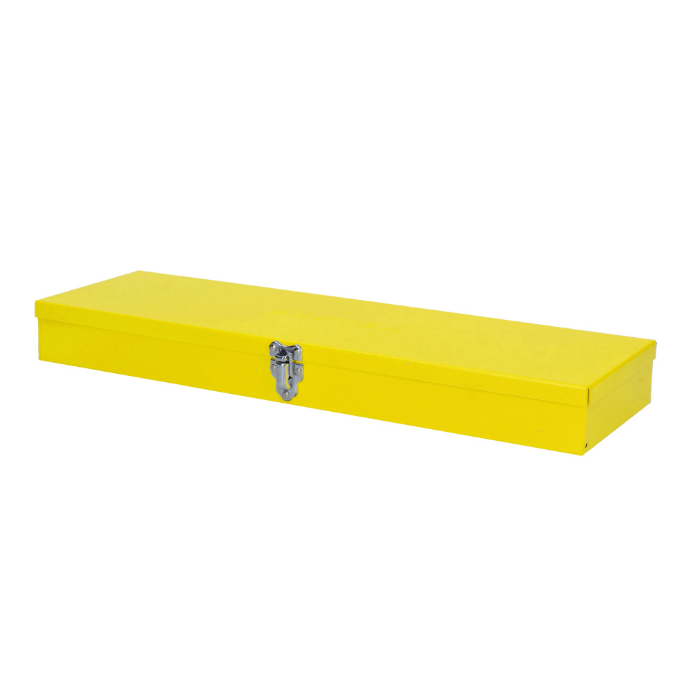 Caja metálica usos multiples amarilla 19" x 6" x 2", Surtek