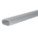 Tubo ovalado para clóset 3 m, de aluminio, Lock