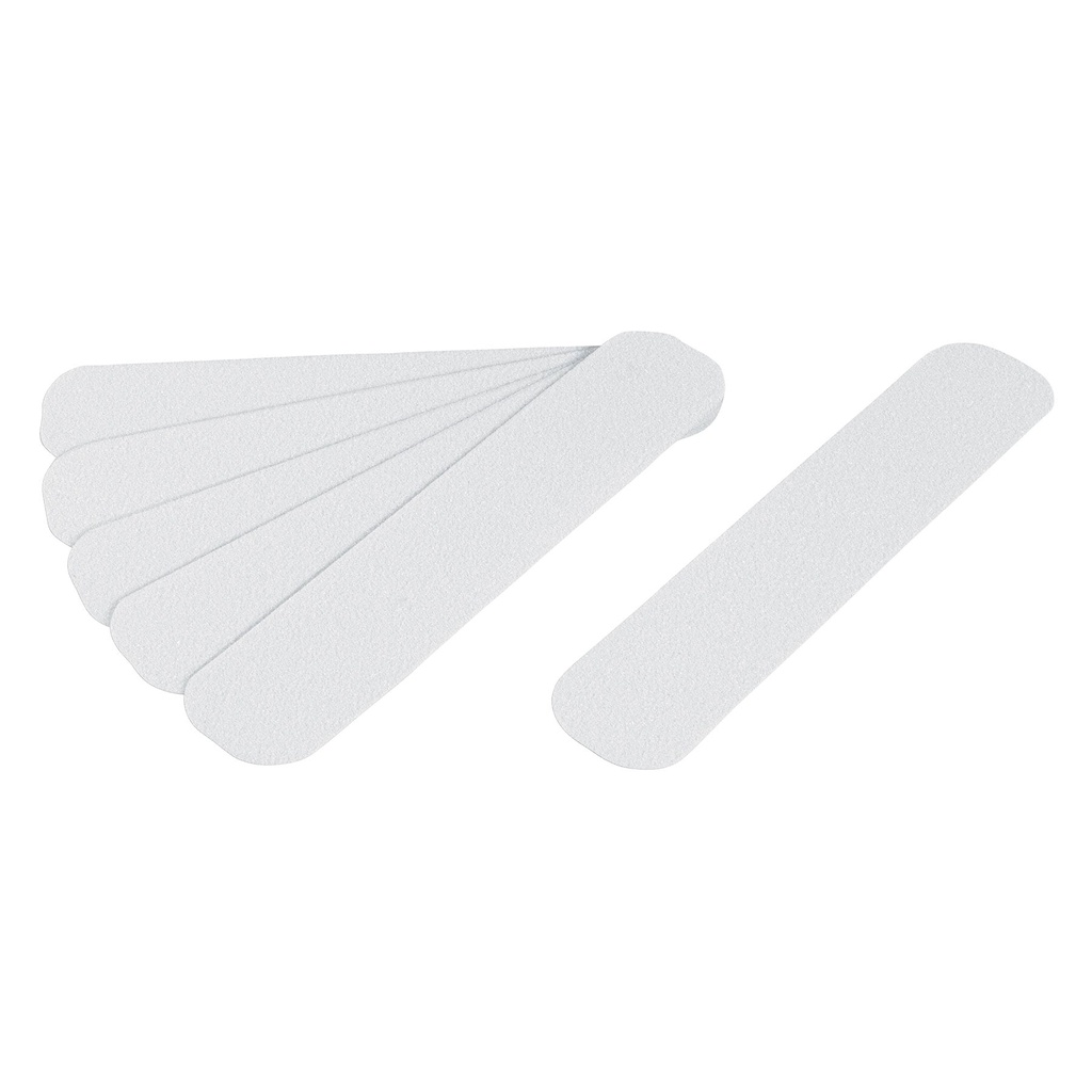 12531 / Tarjeta 6 tiras 23cm antiderrapantes blancas 50mm c/abrasivo, Truper