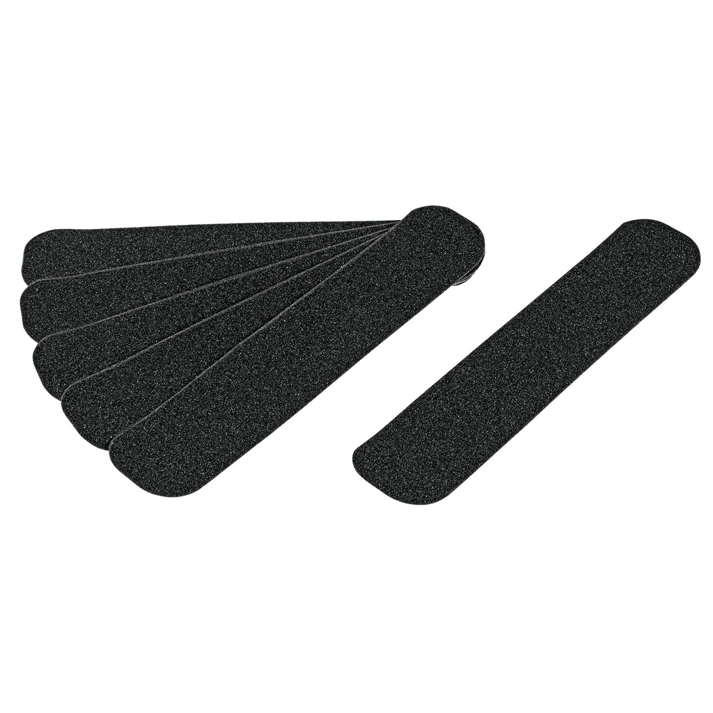 12530 / Tarjeta 6 tiras 23cm antiderrapantes negras 50mm c/abrasivo, Truper
