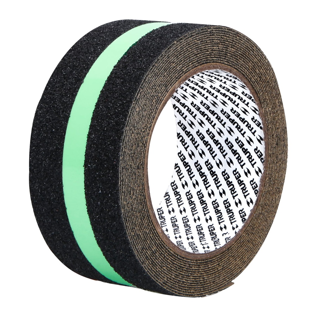 101450 / Rollo de 5 m cinta antiderrapante fotolumini. 50 mm abrasivo, Truper