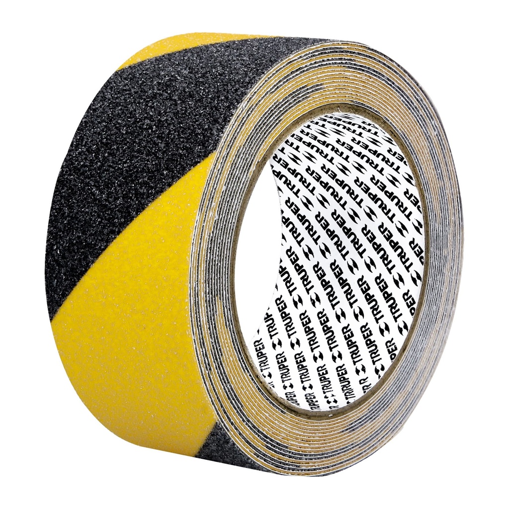 101448 / Rollo 5 m de cinta antiderrapante ama/negra 50mm c/abrasivo, Truper