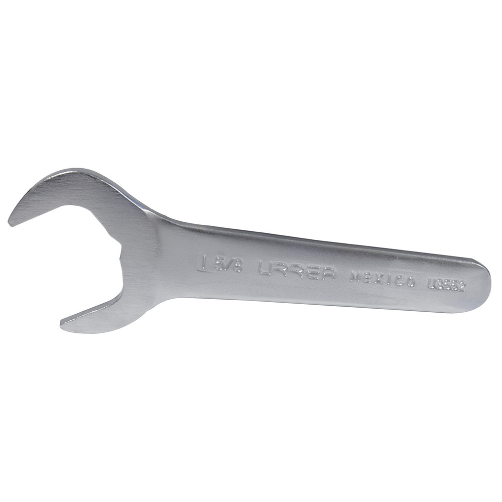 Llave de servicio satinada en pulgadas, 1-5/8", Urrea