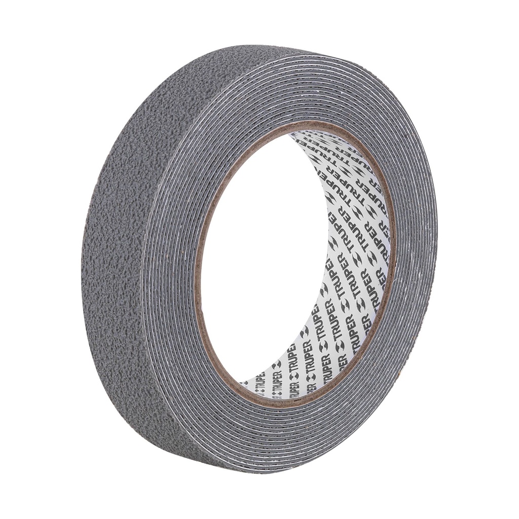 101772 / Rollo de 5 m cinta antiderrapante 25mm gris p/áreas húmedas, Truper
