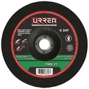 Disco abrasivo tipo 27 para piedra 9" x 1/8", Urrea