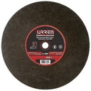 Disco abrasivo tipo 1 para metal 14" x 7/64", Urrea