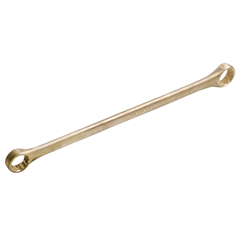 Llave de estrías de bronce-aluminio antichispa de 15° en pulgadas, 1-5/8" x 1-11/16", Urrea