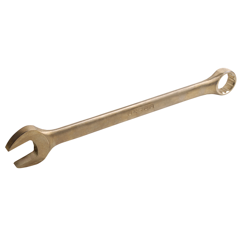 Llave combinada de bronce-aluminio antichispa en pulgadas, 12 puntas, 1", Urrea