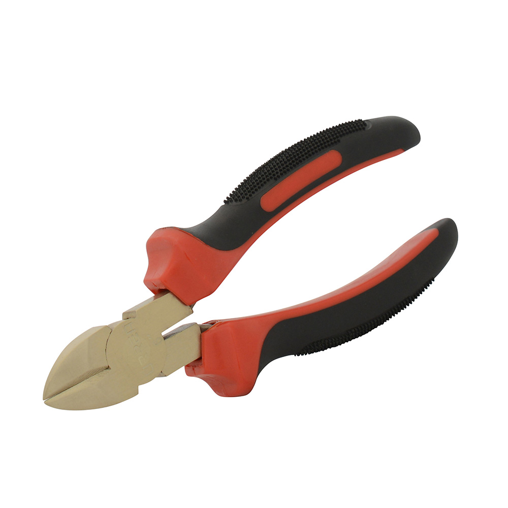 Pinza de bronce-aluminio antichispa 6", de corte diagonal, Urrea