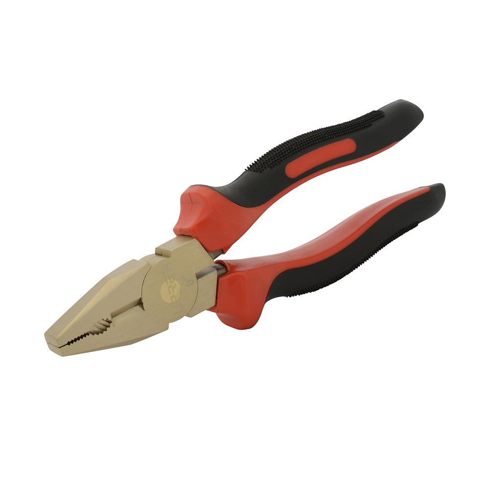 Pinza de bronce-aluminio antichispa 8", para electricista, Urrea