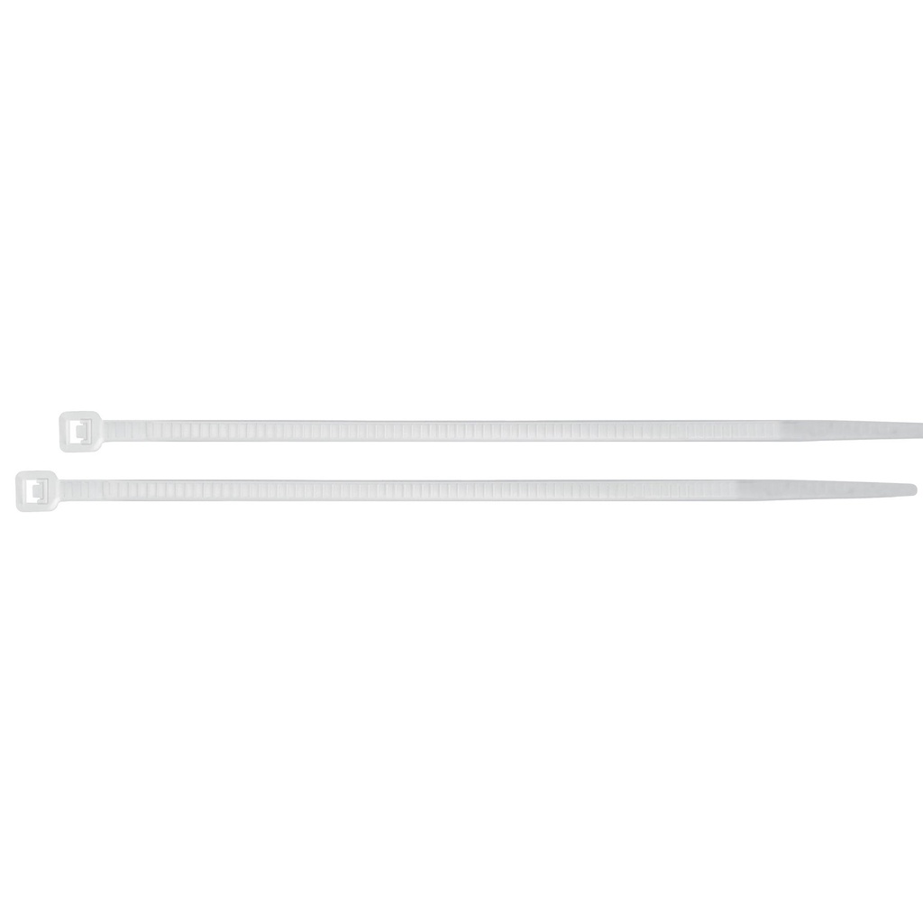 44300 / Bolsa con 100 cinchos plásticos 18 lb, 100x2.5 mm, naturales, Volteck