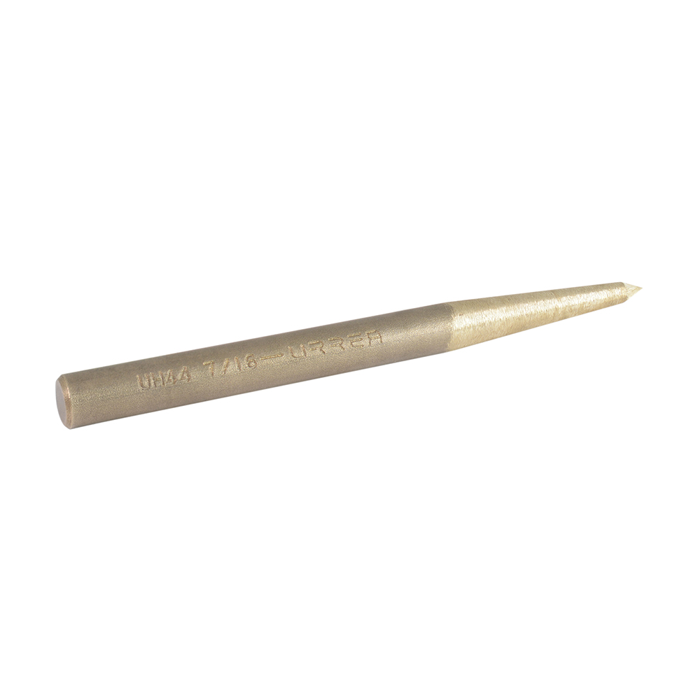 Punto para marcar de bronce-aluminio antichispa de 50°, 3/8", Urrea