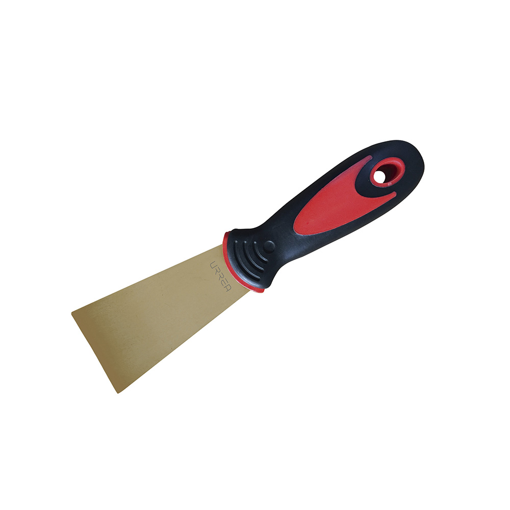 Espátula de bronce-aluminio antichispa 3" x 3-1/2", Urrea