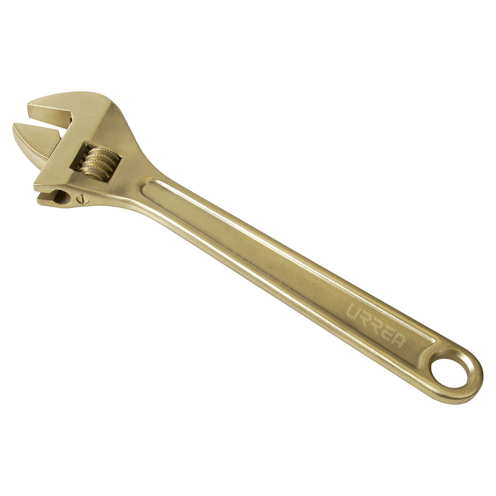 Llave ajustable de bronce-aluminio antichispa de 15", Urrea