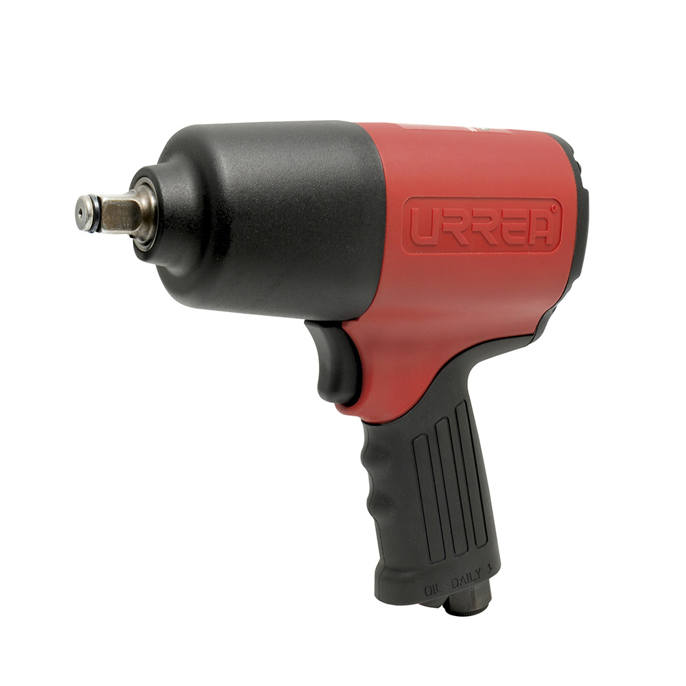 Pistola de impacto neumática cuadro de 1/2" 510 Ft-lb composite sistema twin hammer, Urrea