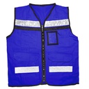 Chaleco de seguridad tipo supervisor cerrado con reflejante azul G, Urrea