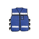 Chaleco de seguridad tipo supervisor abierto con reflejante azul M, Urrea