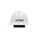 Casco de seguridad con ajuste de matraca ala ancha, color blanco, Urrea