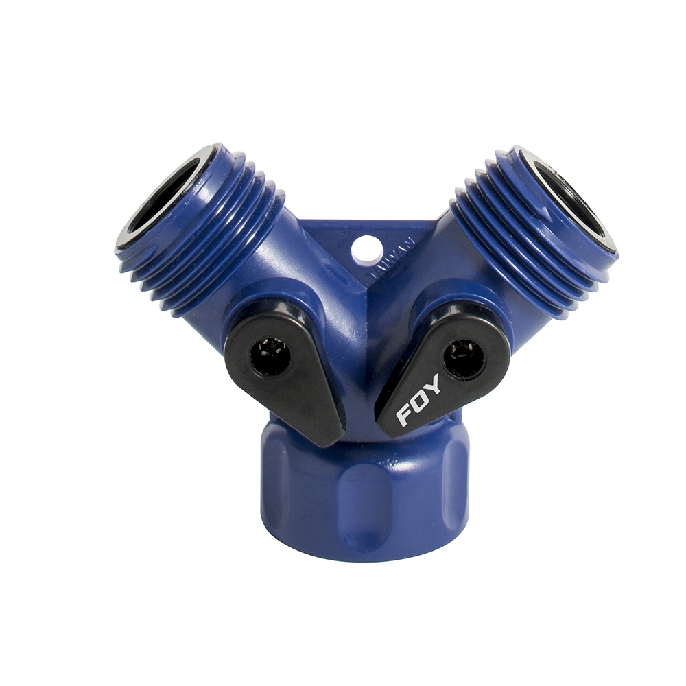 Adaptador para manguera de riego en "Y" de plástico 11 x 7cm, Foy