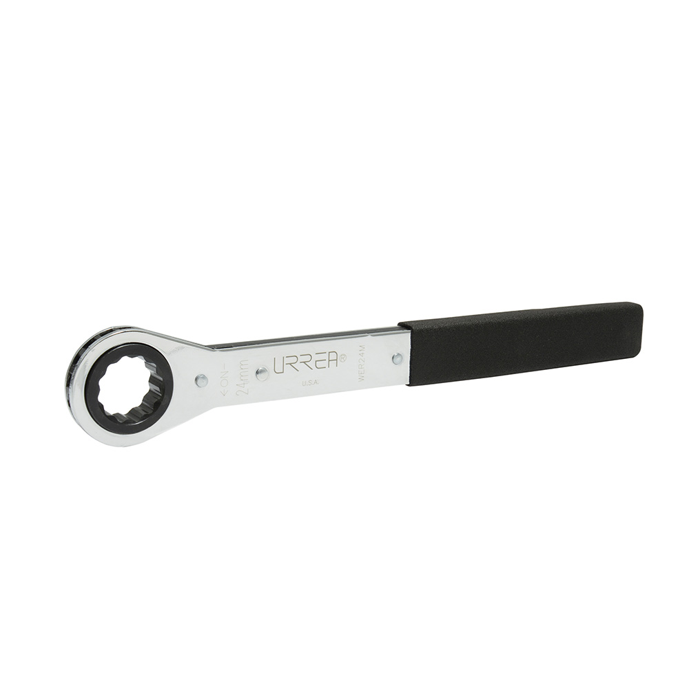 Llave de estrías pulido espejo plana de matraca métrica, 12 puntas, 30 mm, Urrea