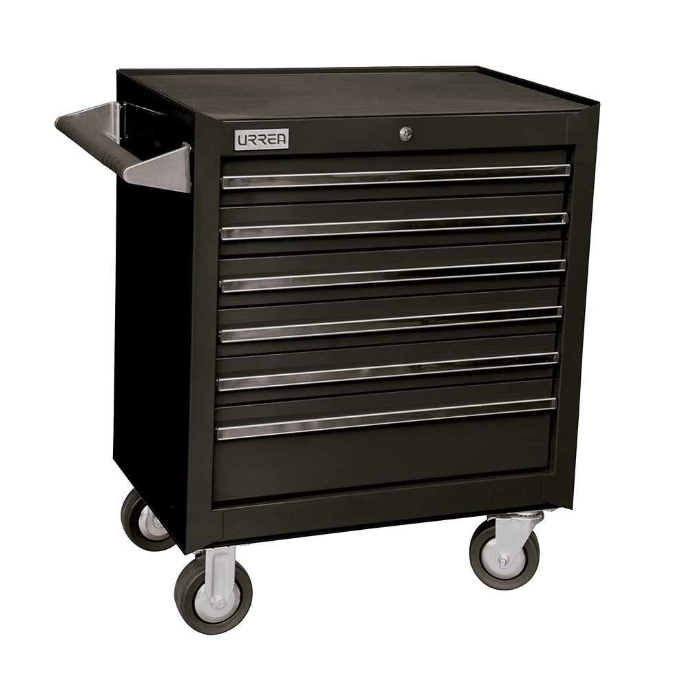 Gabinete móvil 6 gavetas 27" negro serie X, Urrea
