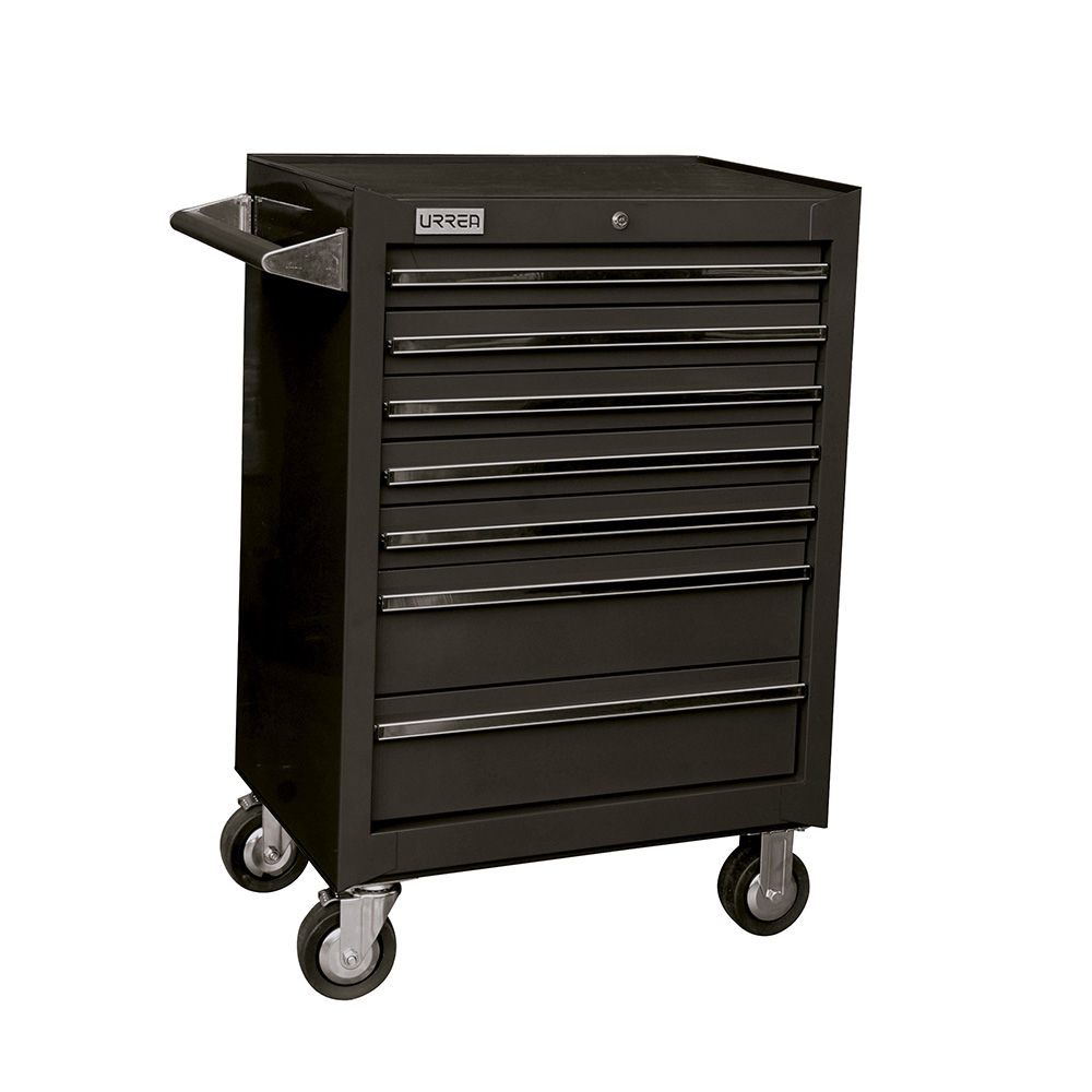 Gabinete móvil 7 gavetas 27" negro serie X, Urrea