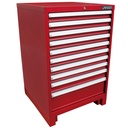 Gabinete fijo 10 gavetas 28" serie X, Urrea
