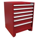 Gabinete fijo 6 gavetas 28" serie X, Urrea