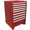 Gabinete fijo 9 gavetas 28" serie X, Urrea