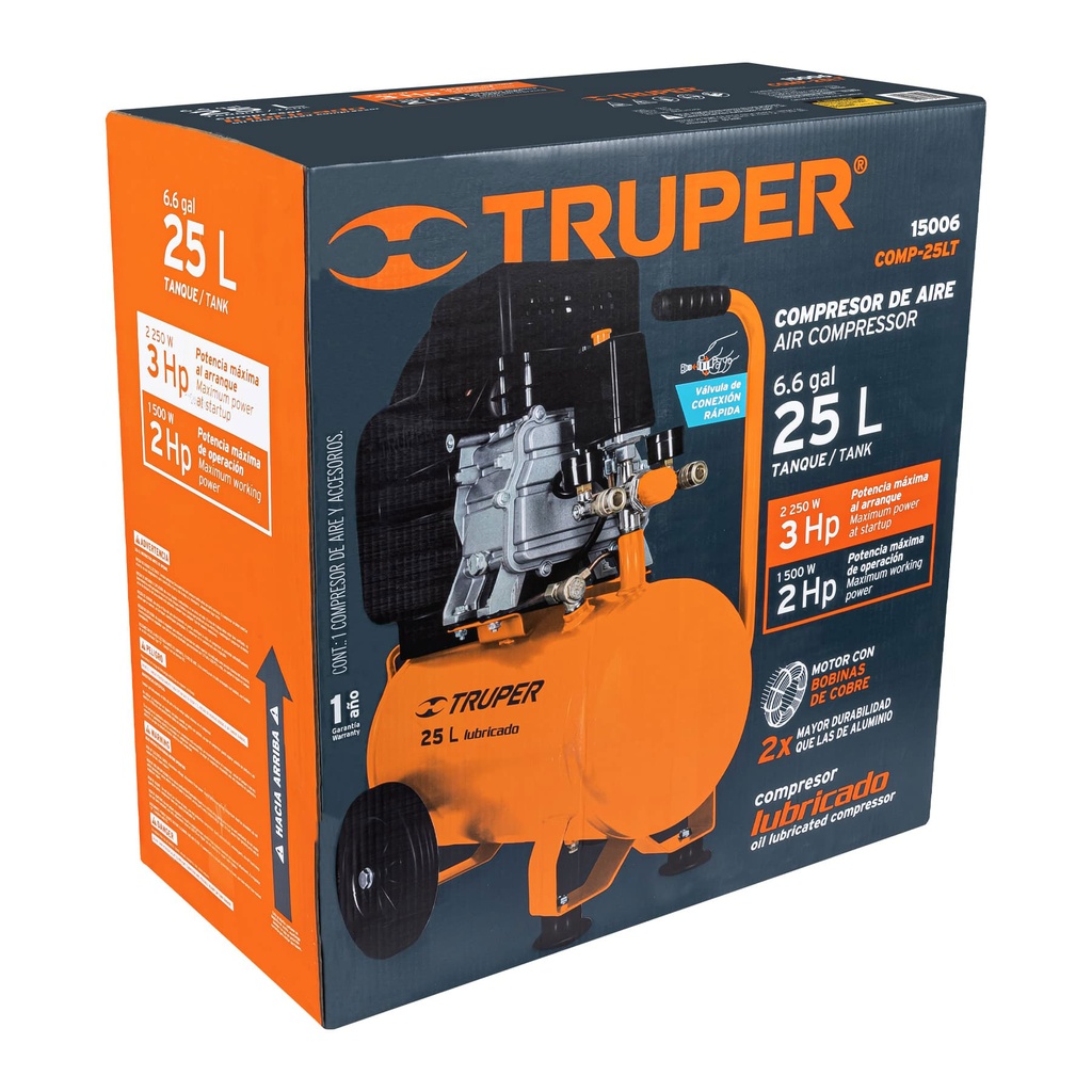 101939 / Caja de empaque de repuesto para COMP-25LT, Truper