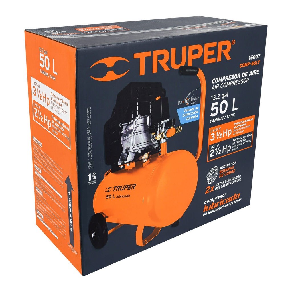 101937 / Caja de empaque de repuesto para COMP-50LT, Truper