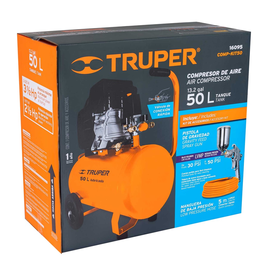 101938 / Caja de empaque de repuesto para COMP-KIT50, Truper