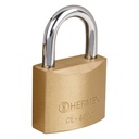 23510 / Candado de latón 40 mm llave tetra en blíster, Hermex Basic