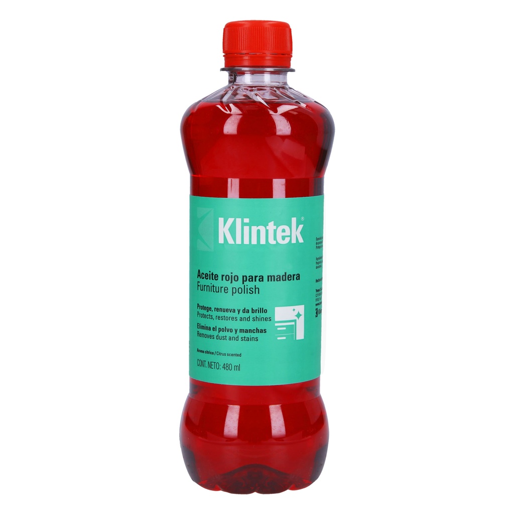 57071 / Aceite rojo para muebles, 480 ml, Klintek