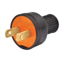 46210 / 2 Clavijas no polarizadas redondas de PVC, Volteck