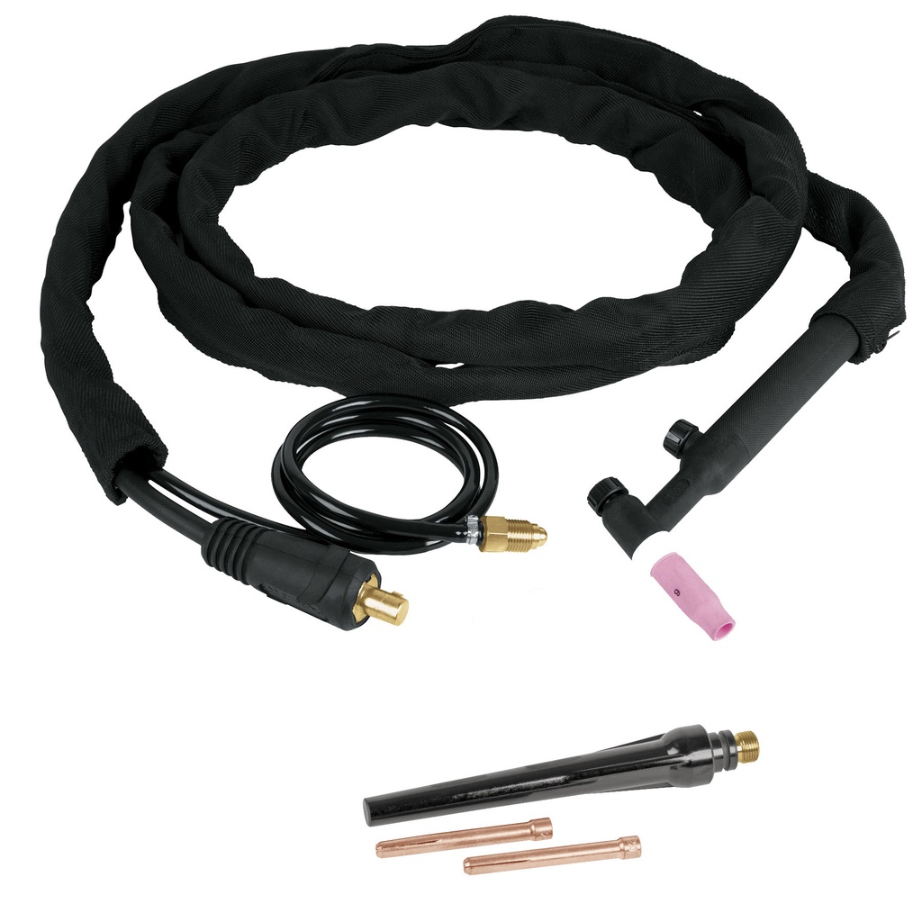 14112 / Juego de 8 pz antorcha y accesorios soldadoras proceso TIG, Truper